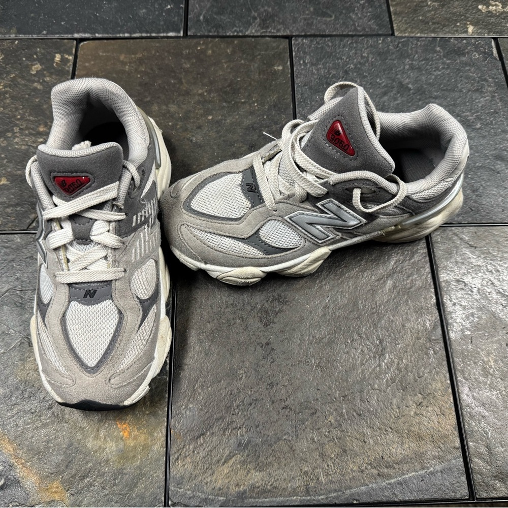New Balance Kids Sneakers in Gray and Red
